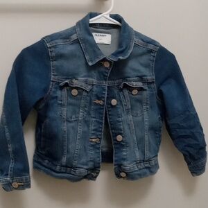 Dark blue Jean jacket.